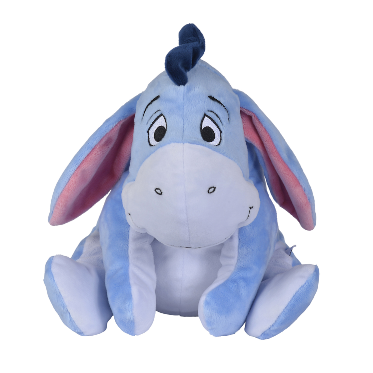  bourriquet lâne peluche bleu 35 cm 